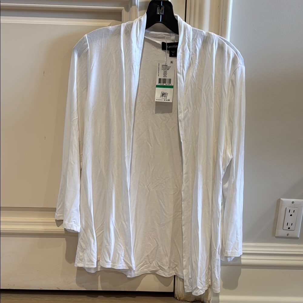 Karen Kane White Cardigan NWT